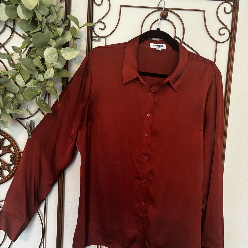 Express Rusty Brown Portofino Top
